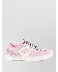 Balenciaga - Leather Hamptons Lace-Up Sneakers - Lyst