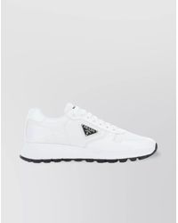 Prada - Re-Nylon And Leather Sneakers - Lyst