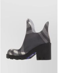 Burberry - Rubber Printed Ankle Boots - Lyst