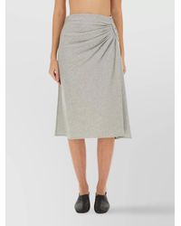Dries Van Noten - Cotton Draped Asymmetric Skirt - Lyst