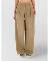 Golden Goose - Denim Wide-Leg Trousers - Lyst