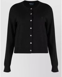 Polo Ralph Lauren - Wool Long-Sleeve Round-Neck Cardigan - Lyst