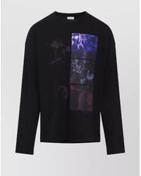 Dries Van Noten - Cotton Floral-Print Graphic-Print Long-Sleeve T-Shirt - Lyst
