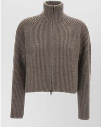 Lisa Yang - Cashmere Ribbed Fitted Jacket - Lyst