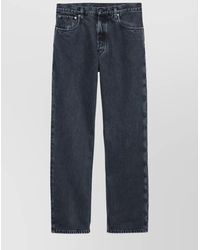 Prada - Faded Five-Pocket Denim Trousers - Lyst