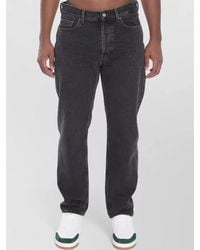 Saint Laurent - Denim Mid-Rise Straight-Leg Trousers - Lyst