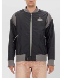 Vivienne Westwood - Logo Embroidered Bomber Jacket - Lyst