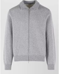 Lardini - Double Wool Bomber Jacket Long Sleeves - Lyst