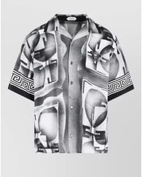 Versace - Informal Silk Shirt Casual Short Sleeves - Lyst