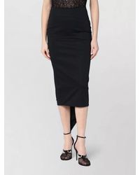 Thelatest - Cotton Asymmetric Midi Skirt - Lyst