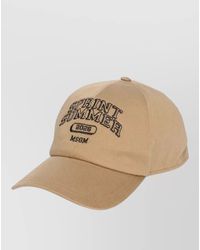 MSGM - Baseball Cap Logo Embroidery Curved Brim - Lyst
