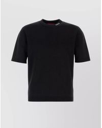 Gucci - Silk Blend Short Sleeve Crew Neck Top - Lyst