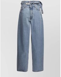 Y. Project - High Waist Wide Leg Jeans With Belt Loops - Lyst