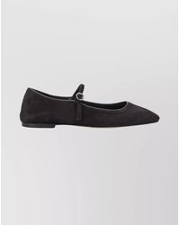 Aeyde - Leather Mary Jane Ballerina Flats - Lyst