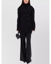 Sportmax - Virgin Wool Double-Breasted Coat - Lyst