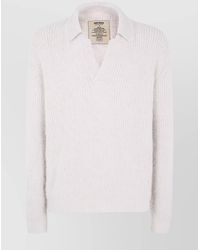 Uma Wang - "Wool Stripes" Polo Top - Lyst