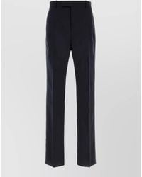 Jil Sander - Wool Straight Leg Tailored Pants Belt Loops - Lyst