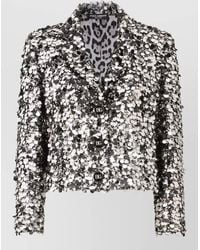 Dolce & Gabbana - Sequin Embellished Blazer Tailored Evening Jacket - Lyst