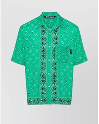Palm Angels - Paisley Print Viscose Short-Sleeve Bowling Shirt - Lyst