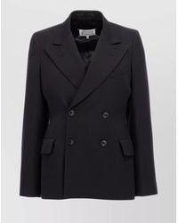 Maison Margiela - Wool Double-Breasted Blazer - Lyst