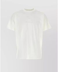 Burberry - Ribbed Crew Neck Loose Fit Cotton T-Shirt - Lyst