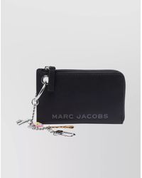 Marc Jacobs - Leather Top Zip Charm Wallet - Lyst