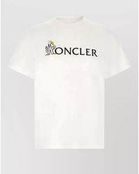 Moncler - Graphic Logo Cotton T-Shirt - Lyst