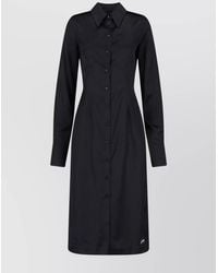Marine Serre - Satin Wrap Midi Dress - Lyst