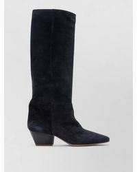 forte_forte - Suede Leather Boots - Lyst