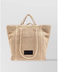 Casadei - Woven Texture Tote Bags - Lyst