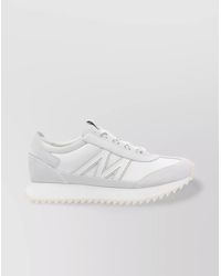 Moncler - Suede Leather Low-Top Sneakers - Lyst