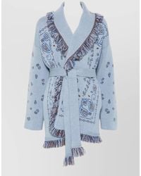Alanui - Bandana Cashmere Cardigan Shawl Collar - Lyst