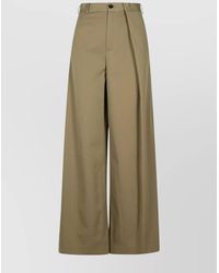 MM6 by Maison Margiela - Wide-Leg Trousers - Lyst