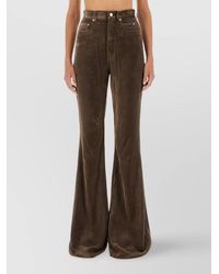Rick Owens - Bolan Flare Fit Pants Viscose Trousers - Lyst