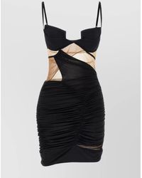 Nensi Dojaka - Drapped Mini Dress Dress - Lyst