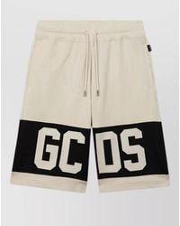 Gcds - Band Logo Sweatshorts Contrast Panel Waistband - Lyst
