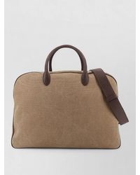 Orciani - Jones Suede Travel Shoulder Briefcase Bag - Lyst