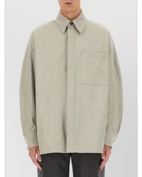 Bottega Veneta - Cotton Twill Oversized Shirt - Lyst