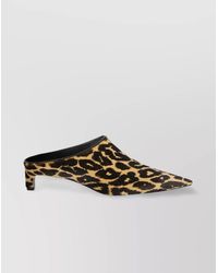 Jil Sander - Printed Calf Hair Mules - Lyst
