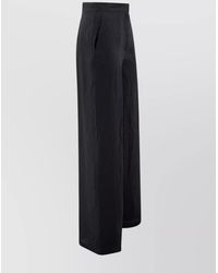 Max Mara - High Waist Wide-Leg Trousers With Side Pockets - Lyst