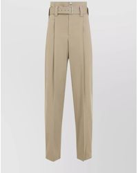Bottega Veneta - High-Rise Wide-Leg Trousers - Lyst
