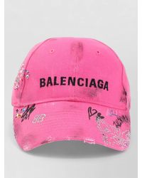 Balenciaga - Upcycled Cap Crystal Detail Tonal Design - Lyst