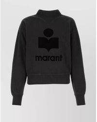 Isabel Marant - Cotton Blend Logo-Print Sweatshirt - Lyst