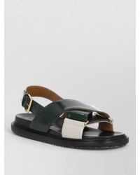 Marni - Leather Flat Sandals - Lyst