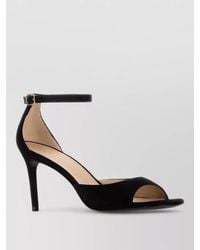 Stuart Weitzman - Suede Nudistia Sandals Ankle Strap Design - Lyst