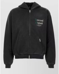 Represent - Cotton Hooded Sweatshirt Front Pockets Ribbed - Lyst