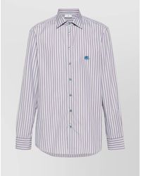 Etro - Striped Regular-Fit Cotton Shirt - Lyst