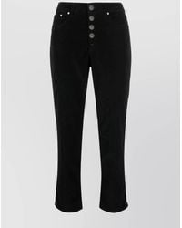 Dondup - Denim Mid-Rise Straight-Leg Cropped Jeans - Lyst