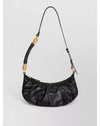 Balmain - Hobo Shoulder Bag Calfskin Strap Detail - Lyst