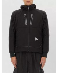 and wander - Alpha Air Hooded Sweatshirt Drawstring Pockets - Lyst